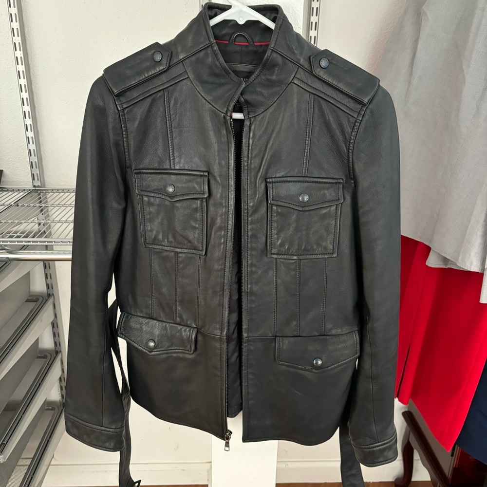 Banana Republic x Virgin America Leather Jacket